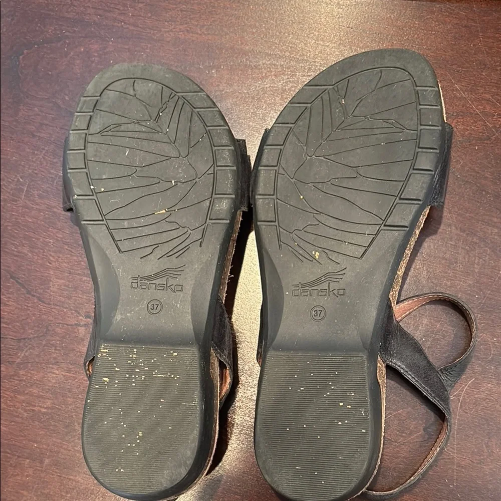 Dansko Black and Brown Sandals - Picture 3 of 5